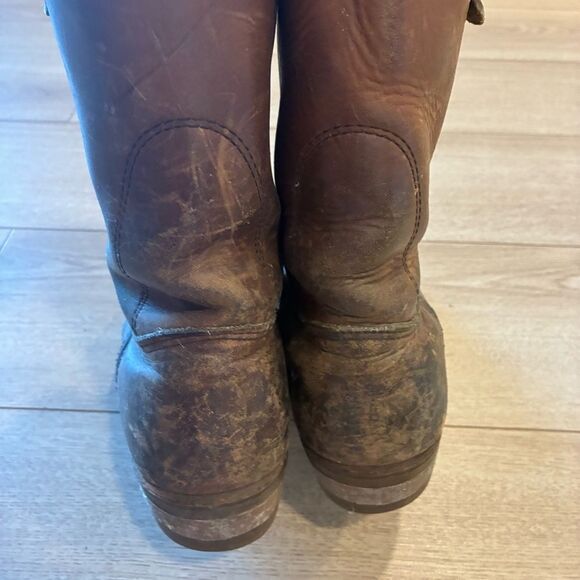 Red Wing Pecos Nailseat 686 Pull On Two Tone Leather Boot Size 8.5 D main image 8